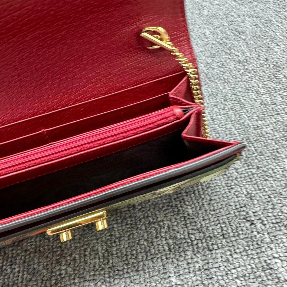 100% Authentic GUCCI Padlock Brown Canvas Shoulder Bag - Picture 13 of 14